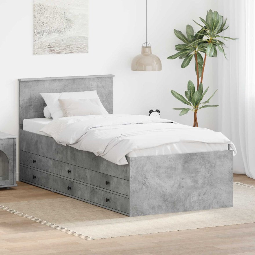 Tagesbett Weiß und Schwarz 100 x 200 cm Holzwerkstoff
