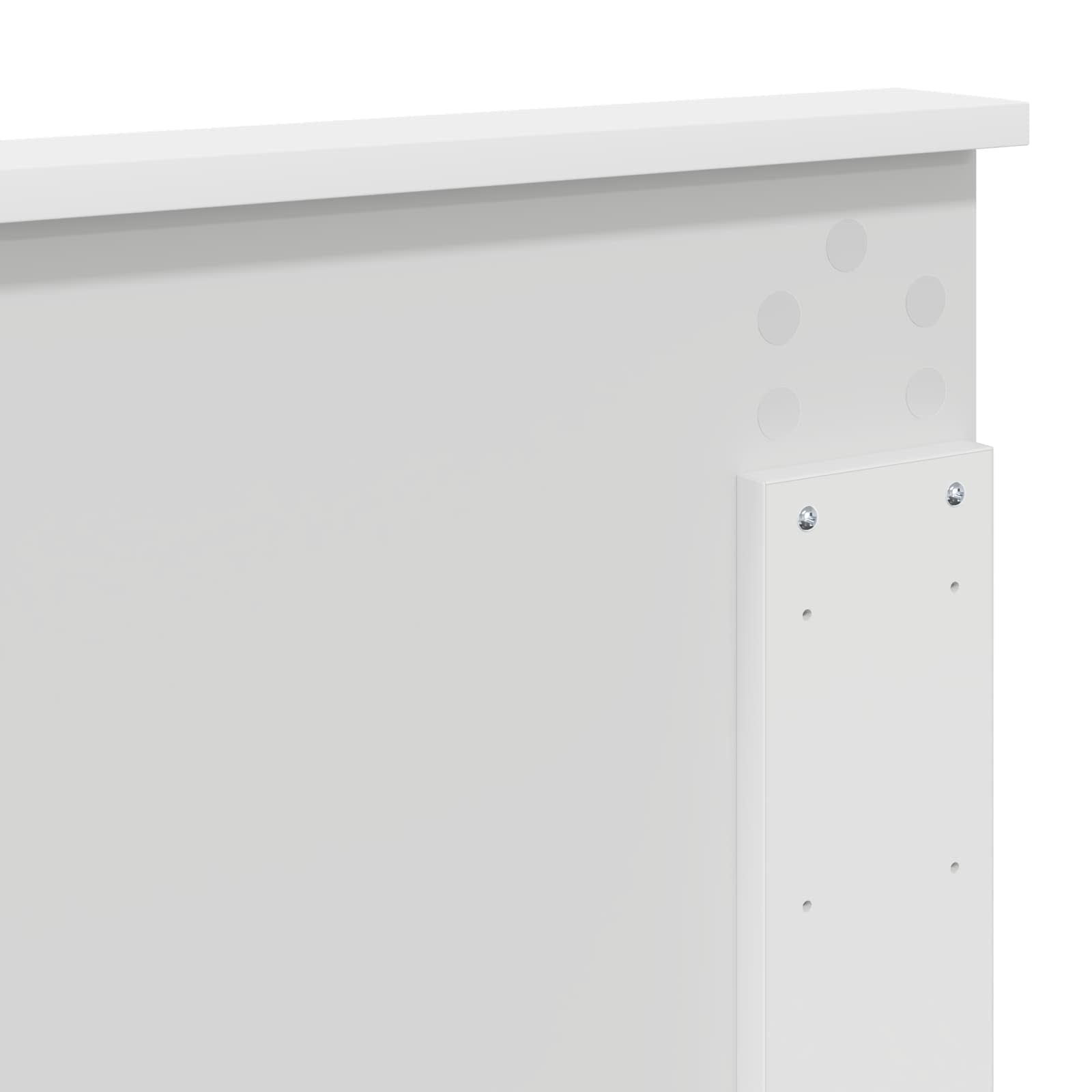 vidaXL Bettrahmen mit Schubladen Weiß 200 x 200 cm Ingenieurs Holz