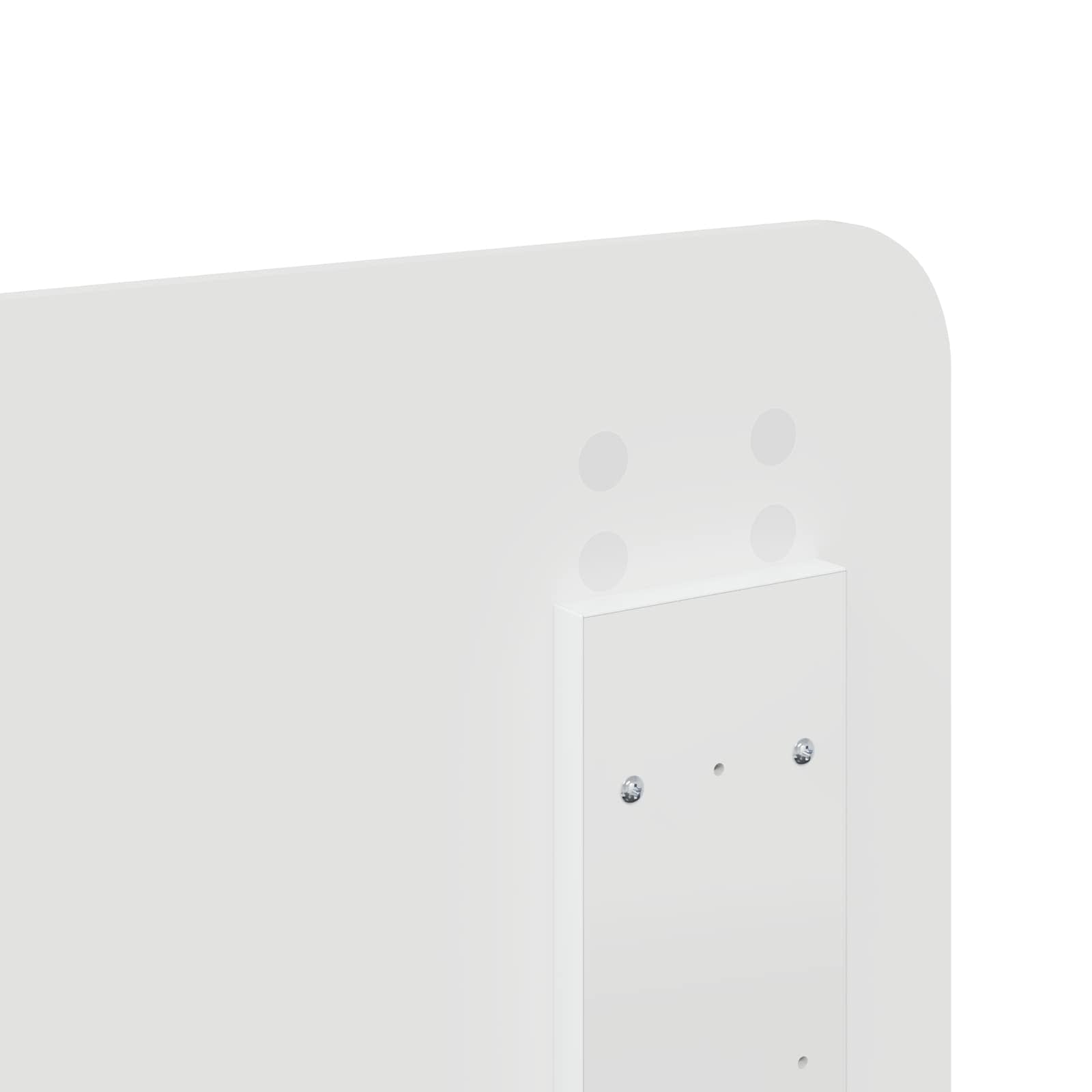 vidaXL Bettrahmen mit Kopfteil Weiß 200 x 200 cm Holzwerkstoff