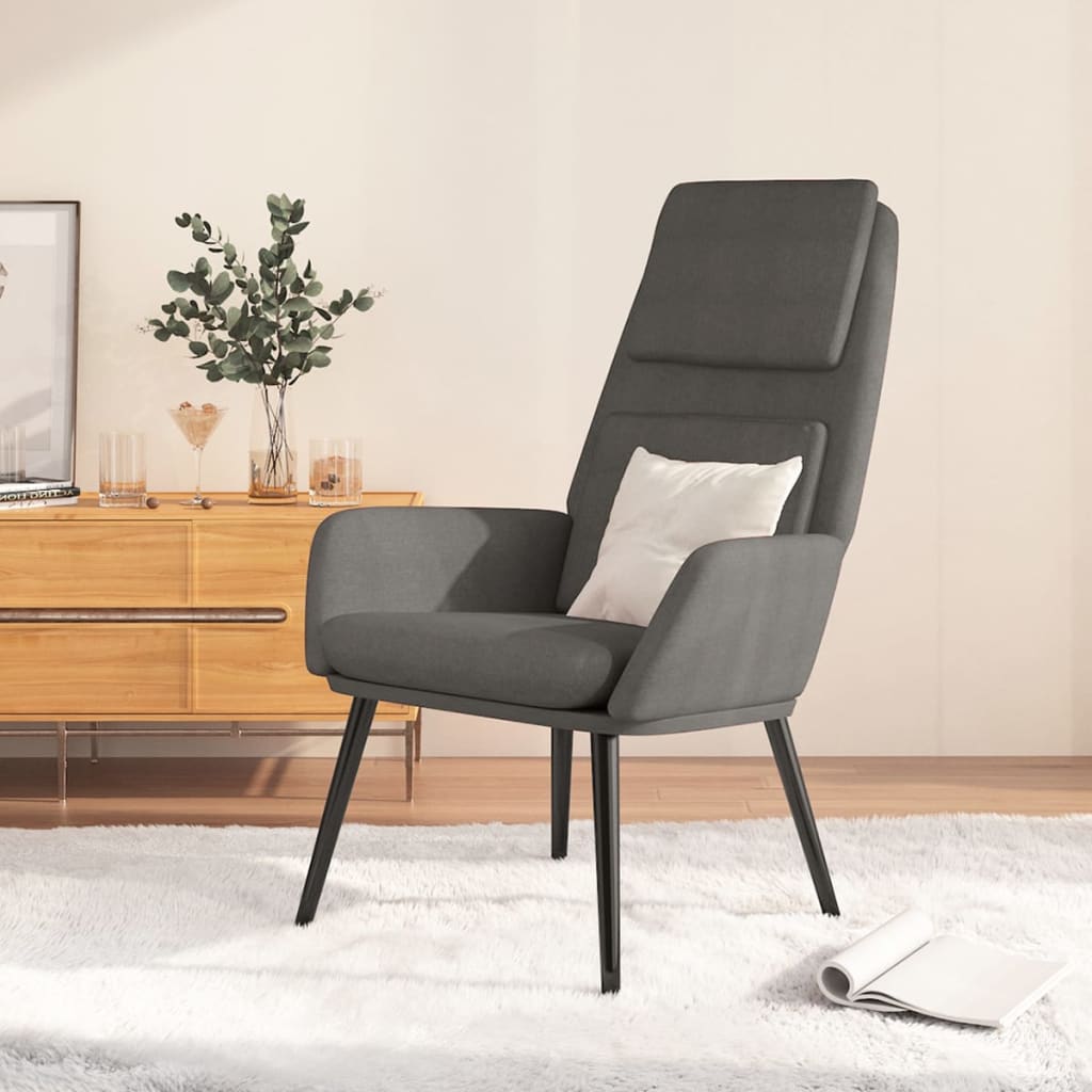 Relaxsessel mit Hocker Creme Stoff