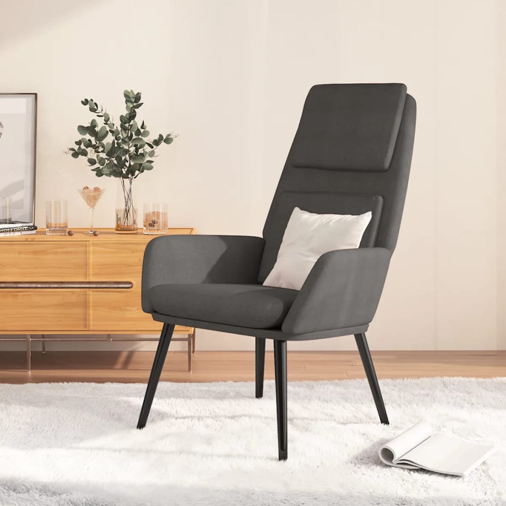 Relaxsessel mit Hocker Creme Stoff