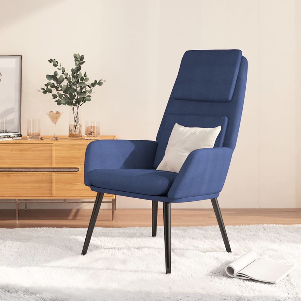 Relaxsessel mit Hocker Creme Stoff