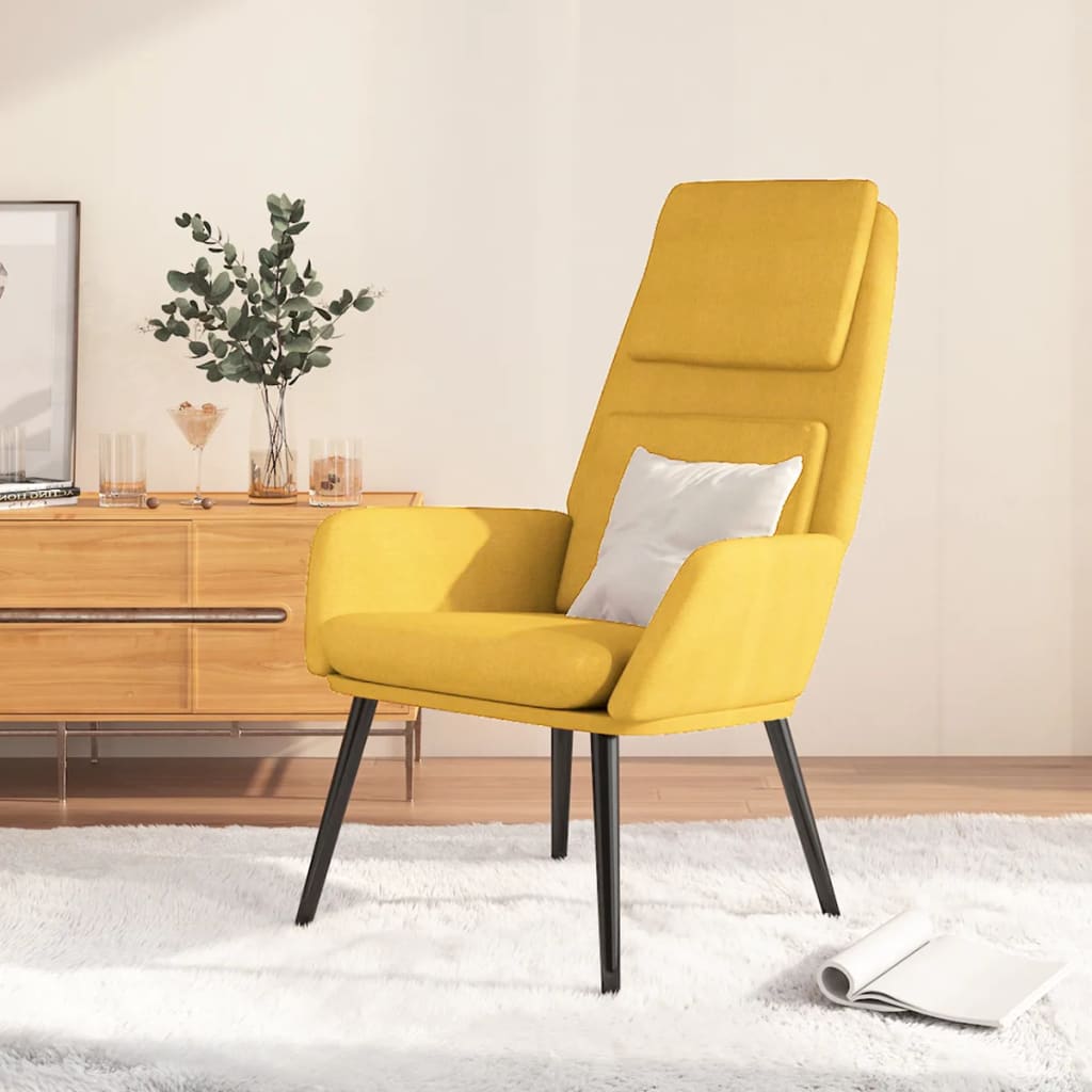 Relaxsessel mit Hocker Creme Stoff