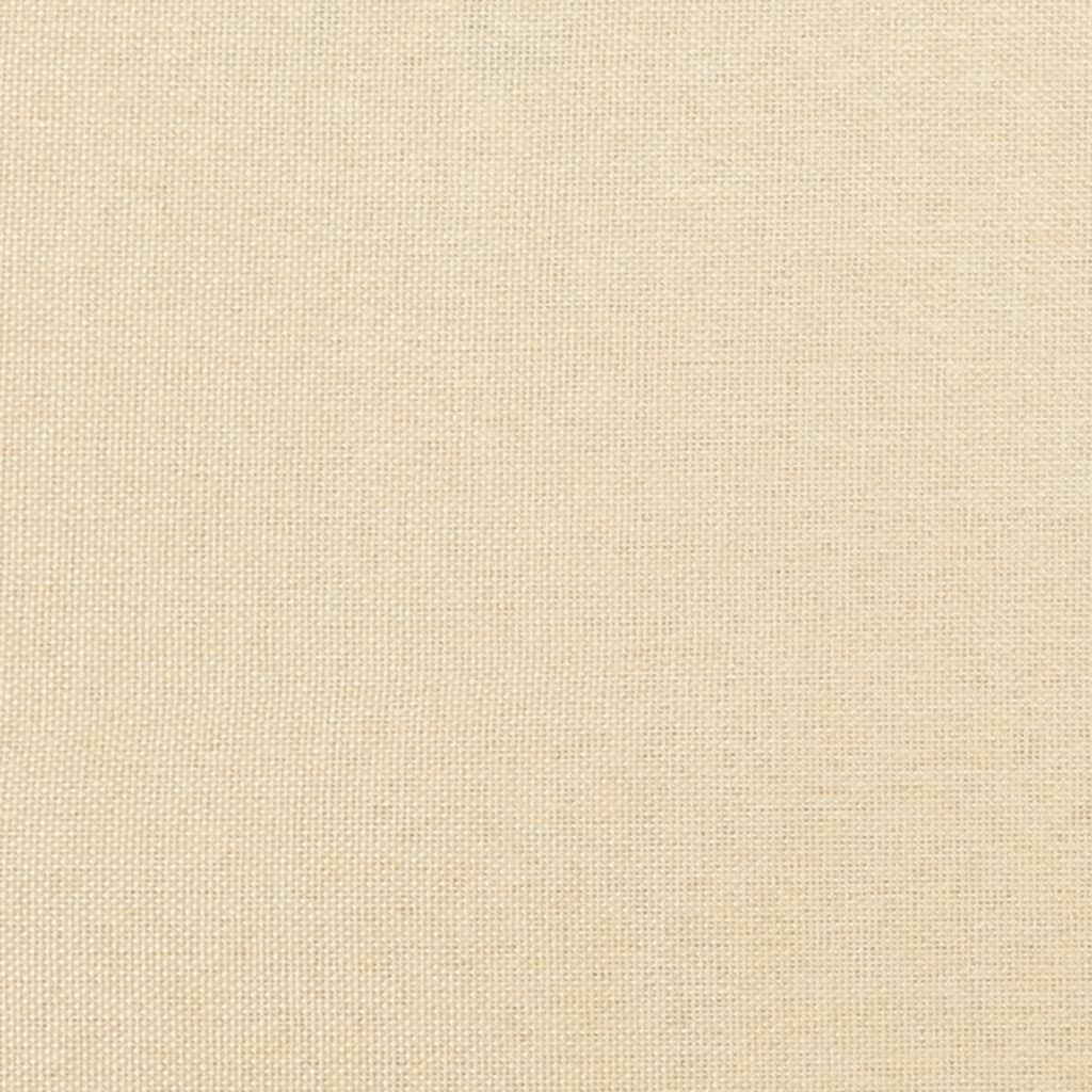 vidaXL Fußhocker Creme 45x29,5x35 cm Stoff