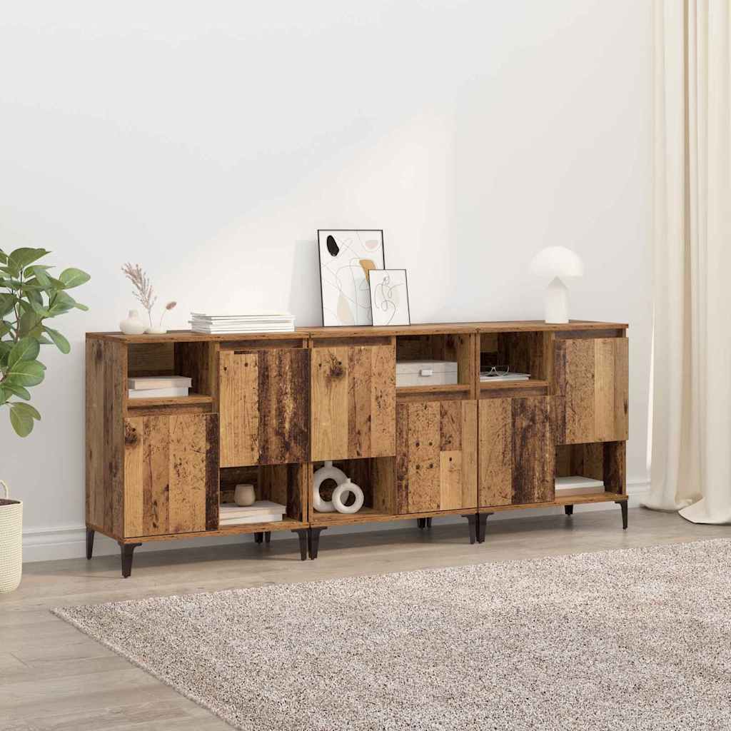 Sideboards 2 Stk. Weiß 60x35x70 cm Holzwerkstoff