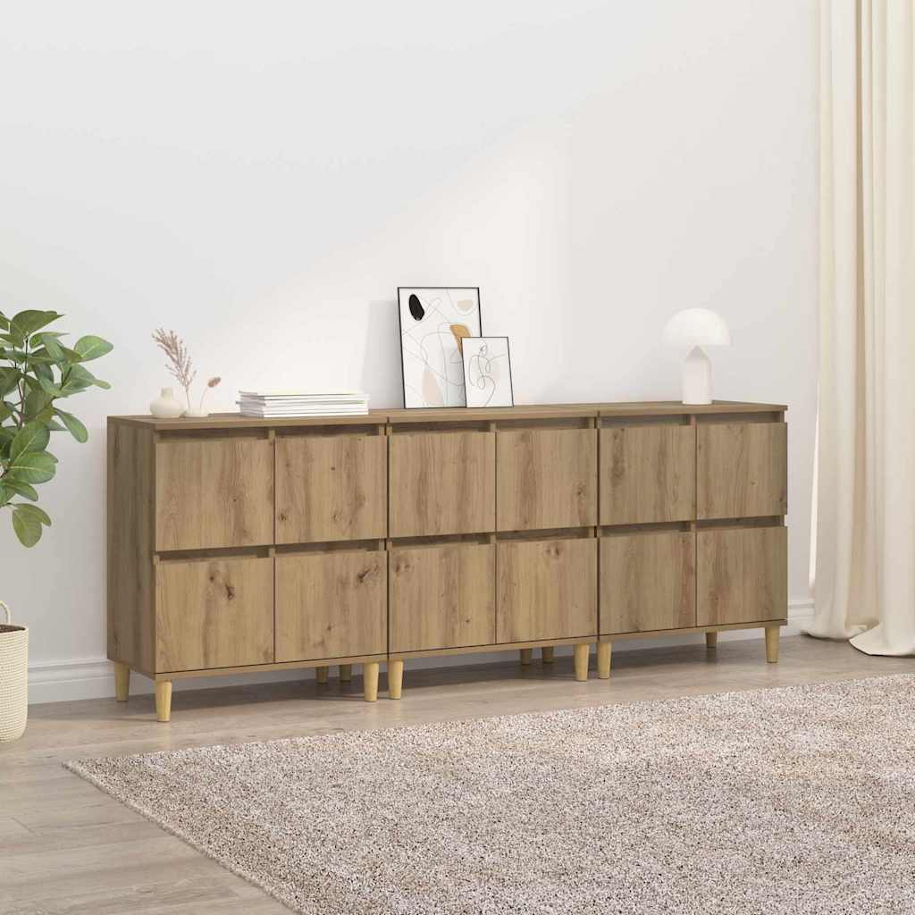 Sideboards 2 Stk. Weiß 60x35x70 cm Holzwerkstoff