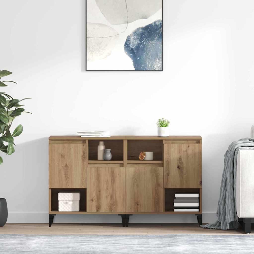 Sideboards 2 Stk. Weiß 60x35x70 cm Holzwerkstoff