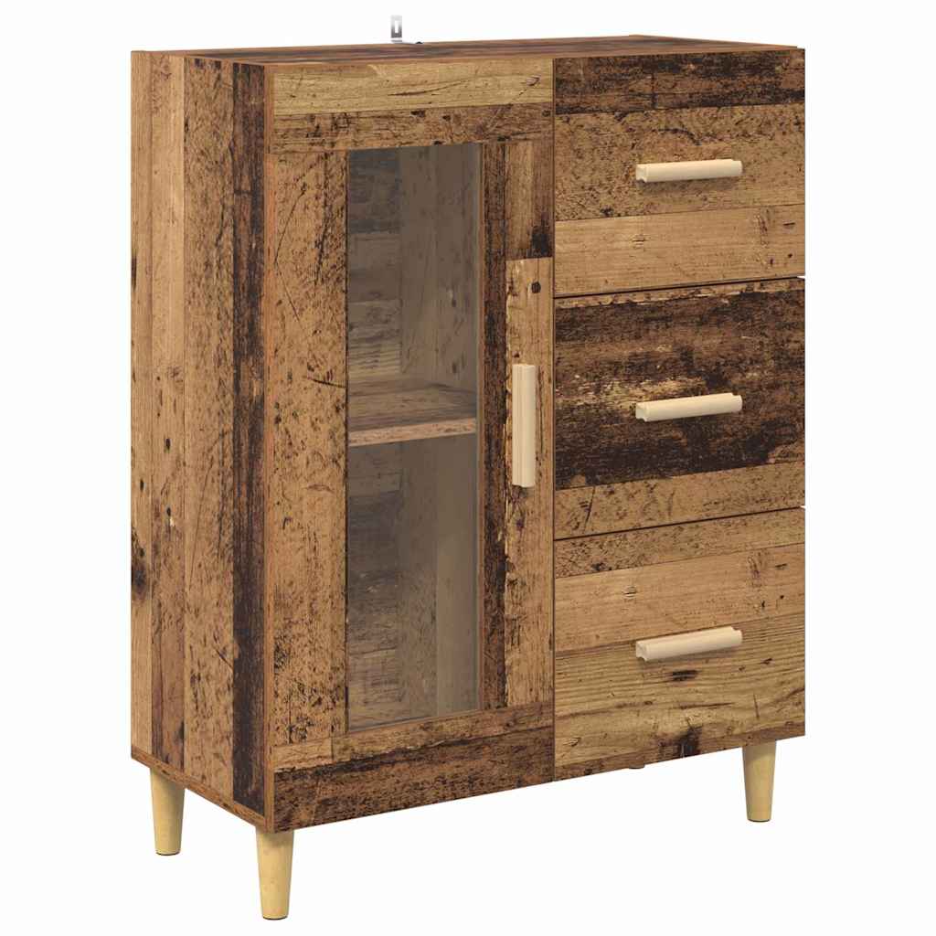 vidaXL Highboard Altholz 69,5 x 34 x 180 cm Holzwerkstoff