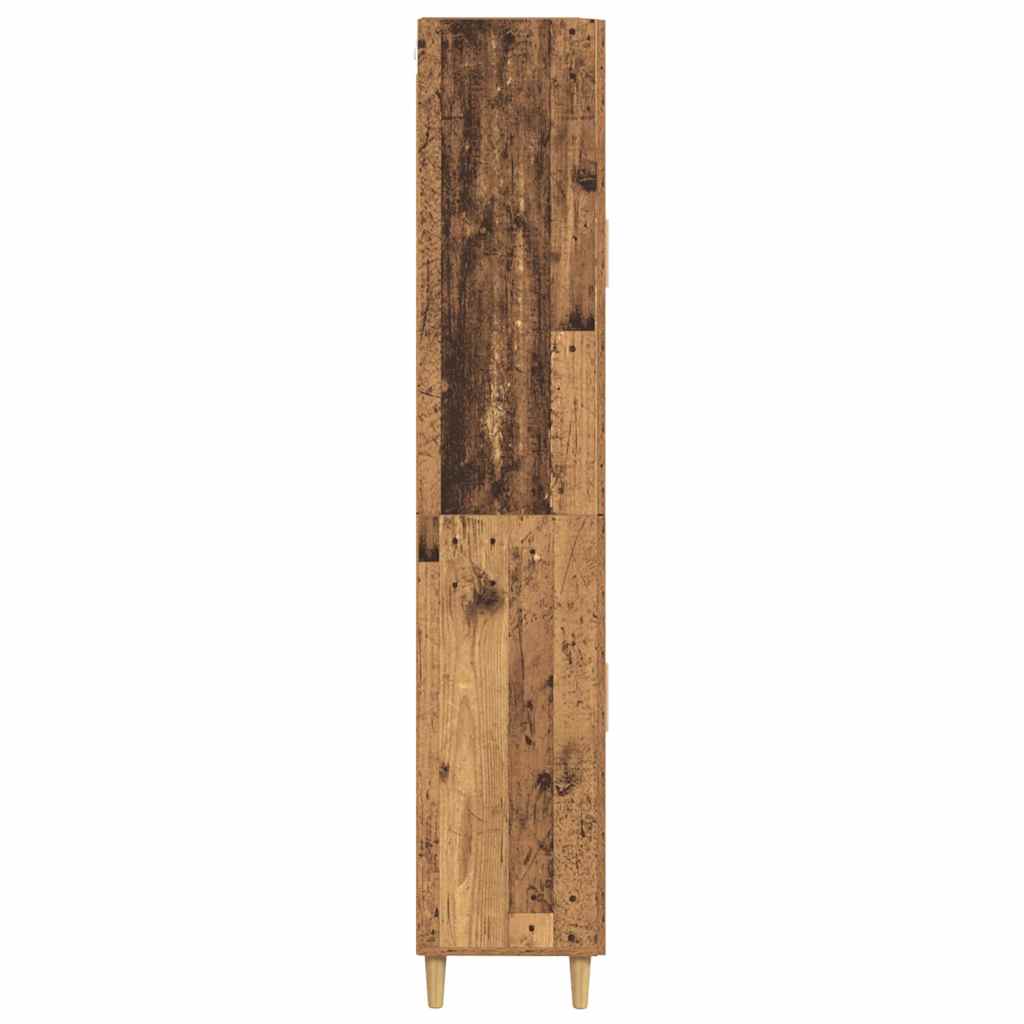 vidaXL Highboard Altholz 69,5 x 34 x 180 cm Holzwerkstoff