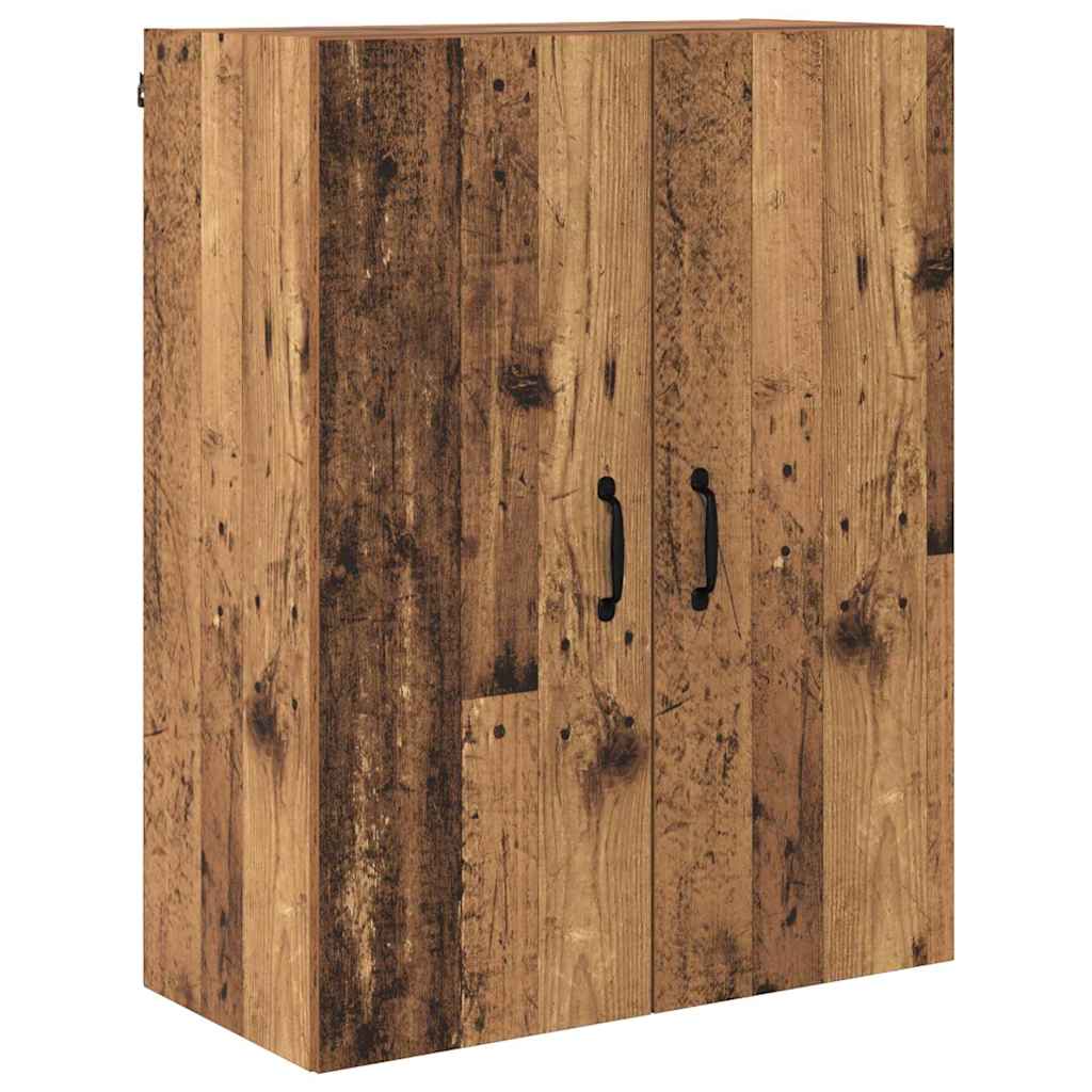 vidaXL Highboard Wandmontiert Altholz 69,5 x 34 x 180 cm Holzwerkstoff