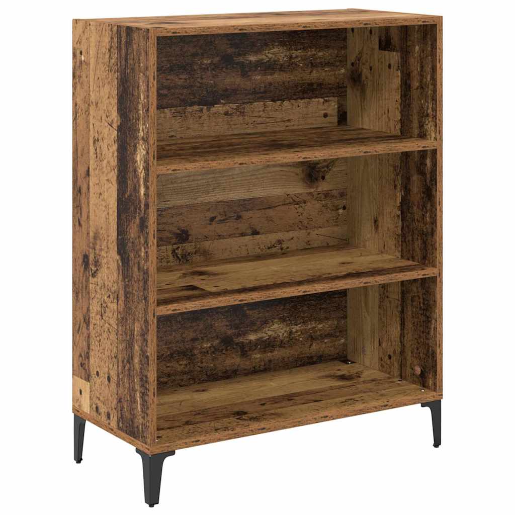 vidaXL Highboard Wandmontiert Altholz 69,5 x 34 x 180 cm Holzwerkstoff