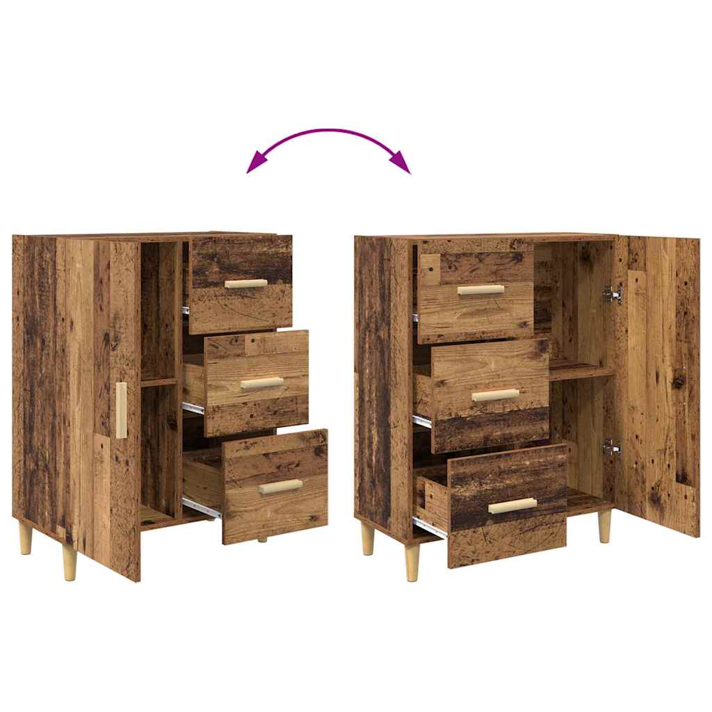 vidaXL Highboard Altholz 69,5 x 34 x 180 cm Holzwerkstoff