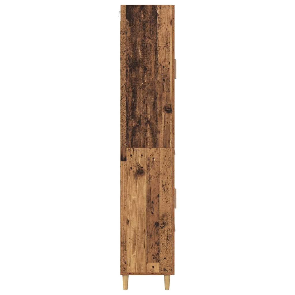 vidaXL Highboard Altholz 69,5 x 34 x 180 cm Holzwerkstoff