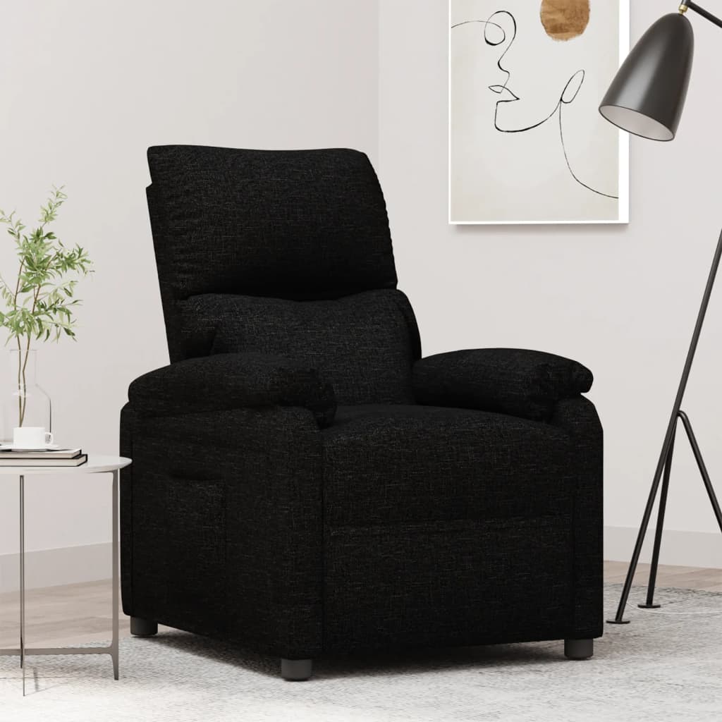 vidaXL Relaxsessel Schwarz Stoff