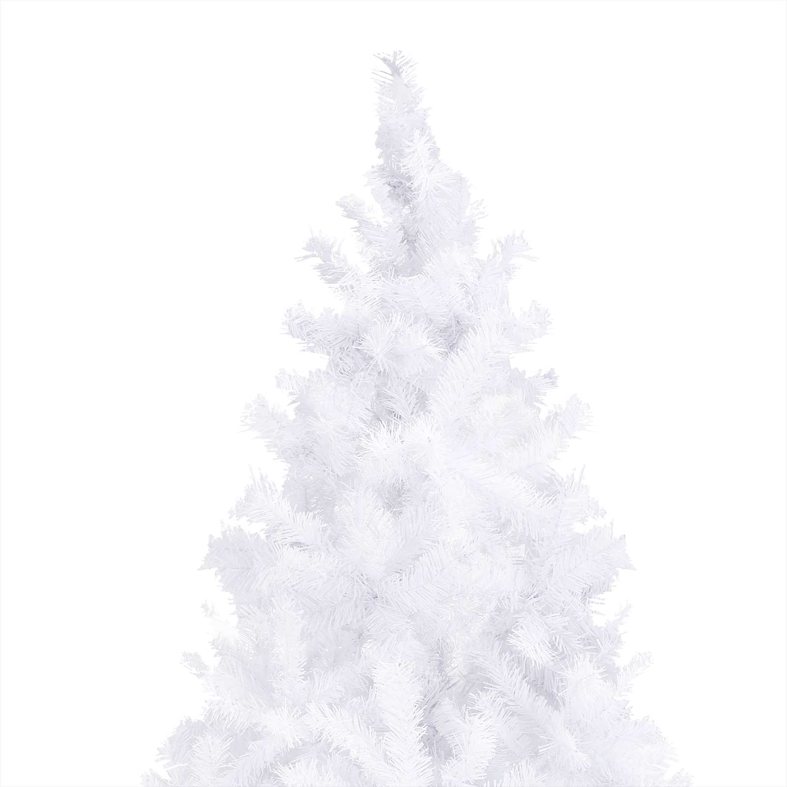 vidaXL Künstlicher Weihnachtsbaum Weiß 300 cm PVC und Stahl