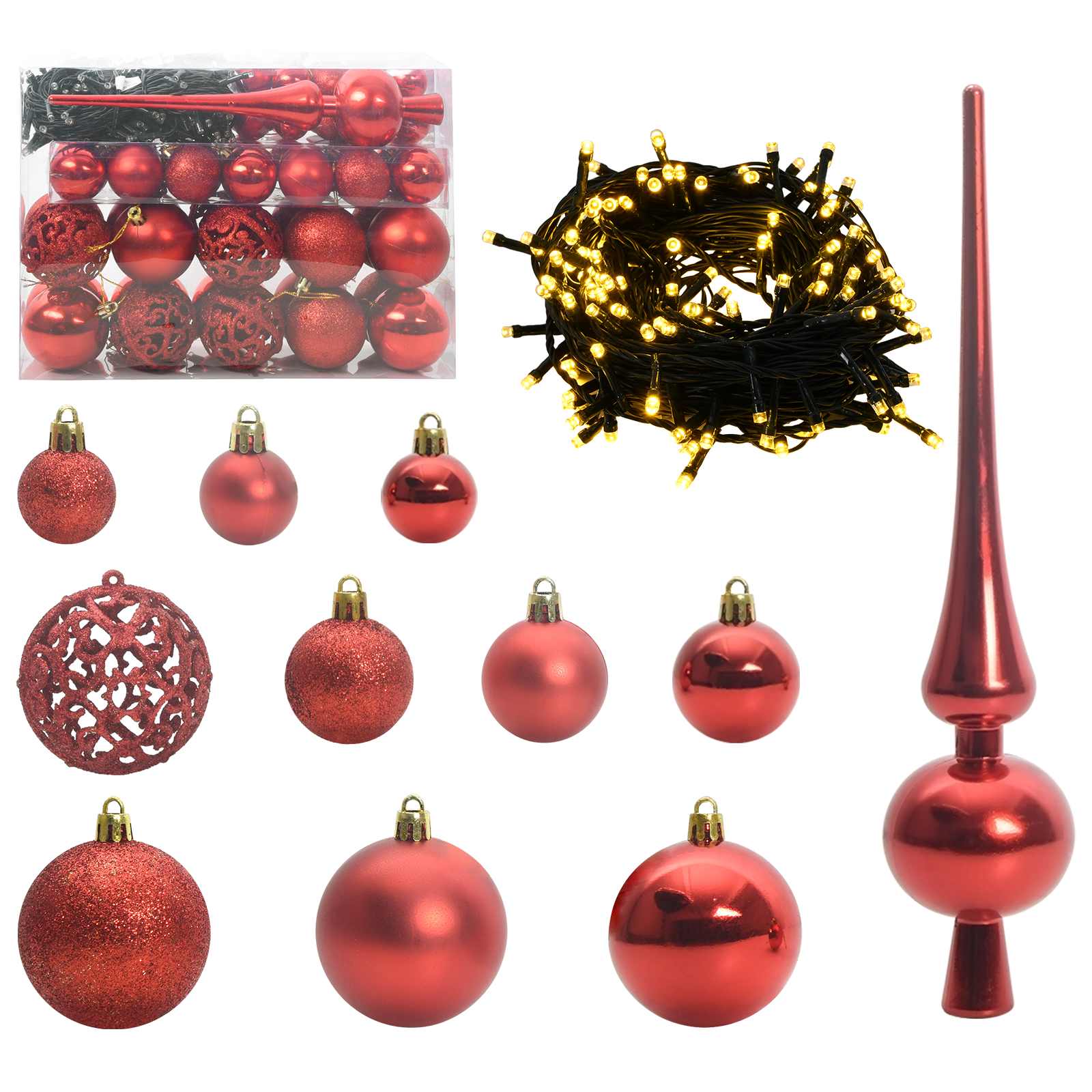 vidaXL Künstlicher klappbarer Weihnachtsbaum Weiß 120 cm PVC und Stahl