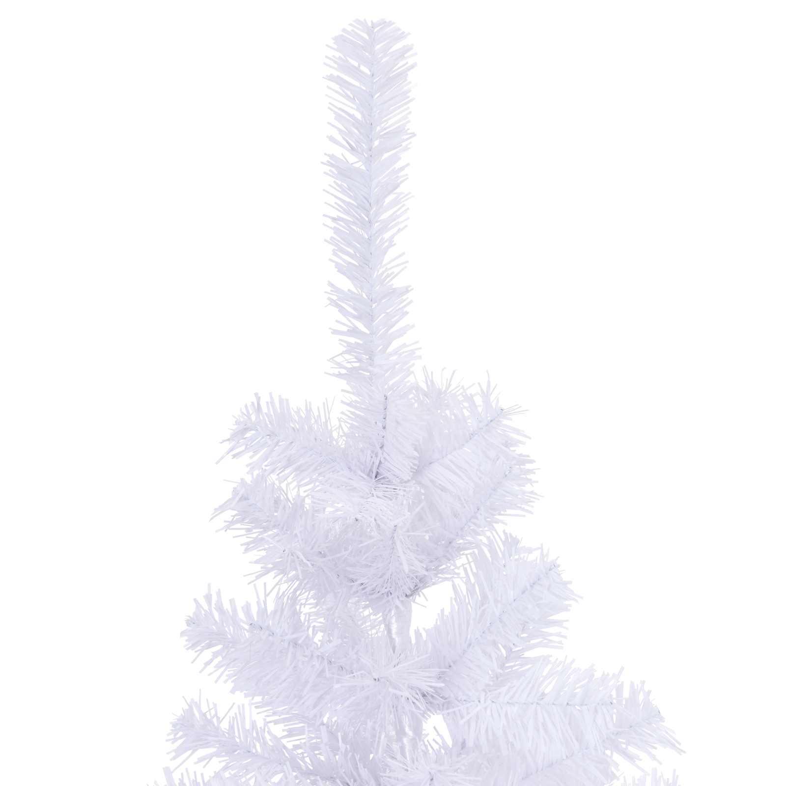 vidaXL Künstlicher Weihnachtsbaum Weiß 120 cm PVC und Stahl