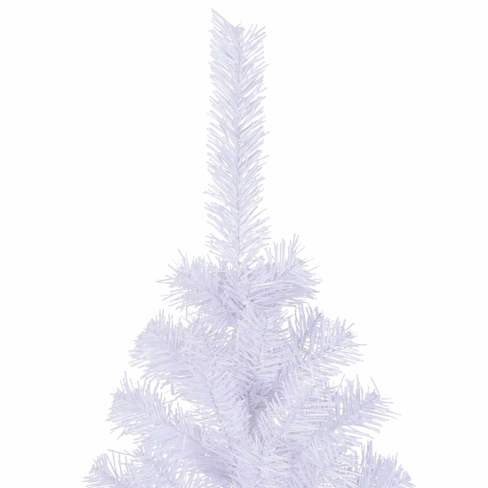 vidaXL Künstlicher Weihnachtsbaum Weiß 180 cm PVC und Stahl