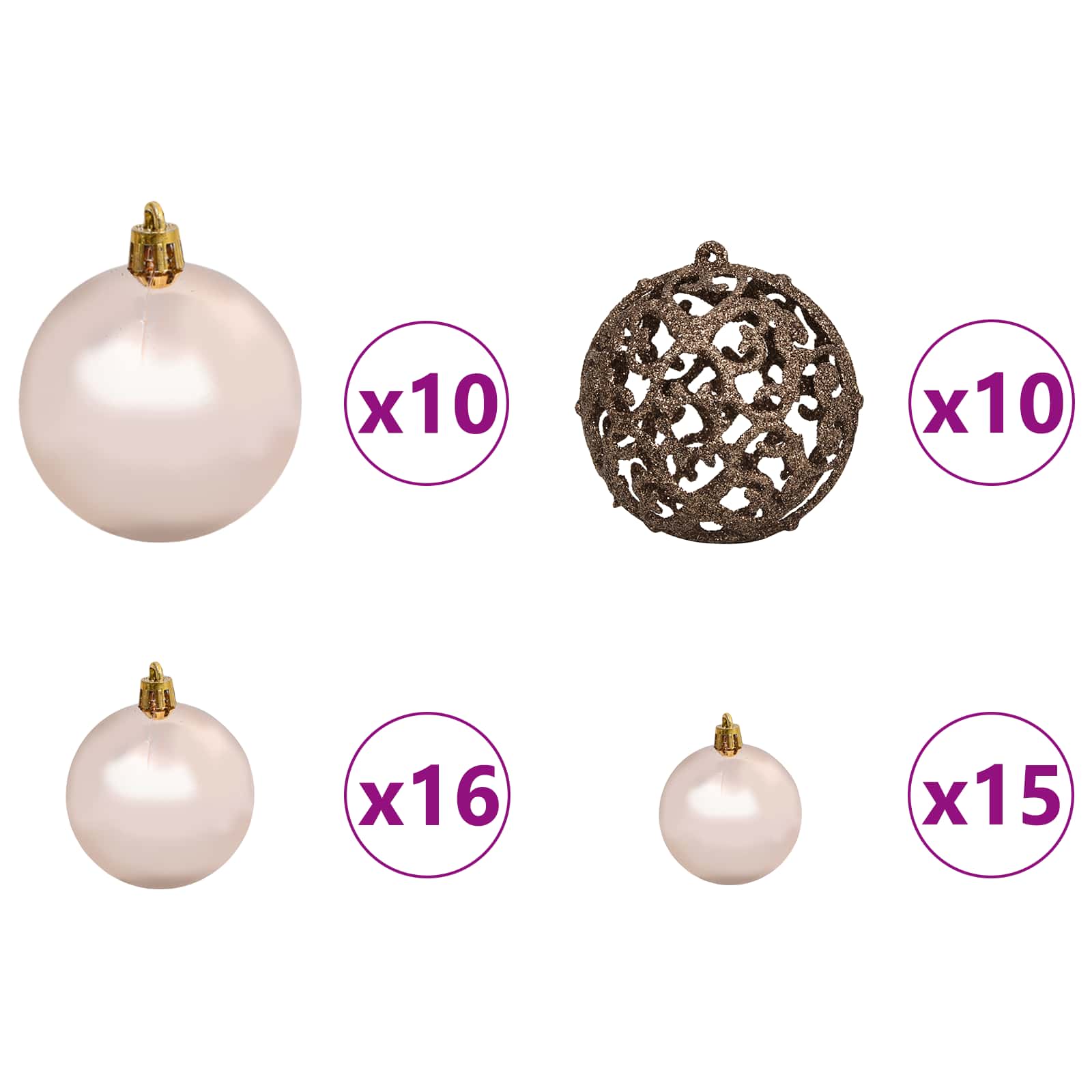 vidaXL Künstlicher Weihnachtsbaum Weiß 180 cm PVC und Stahl