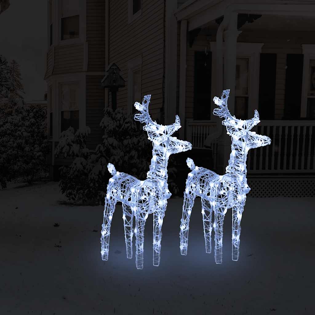 LED-Rentiere 4 Stk. Warmweiß 160 LEDs Acryl