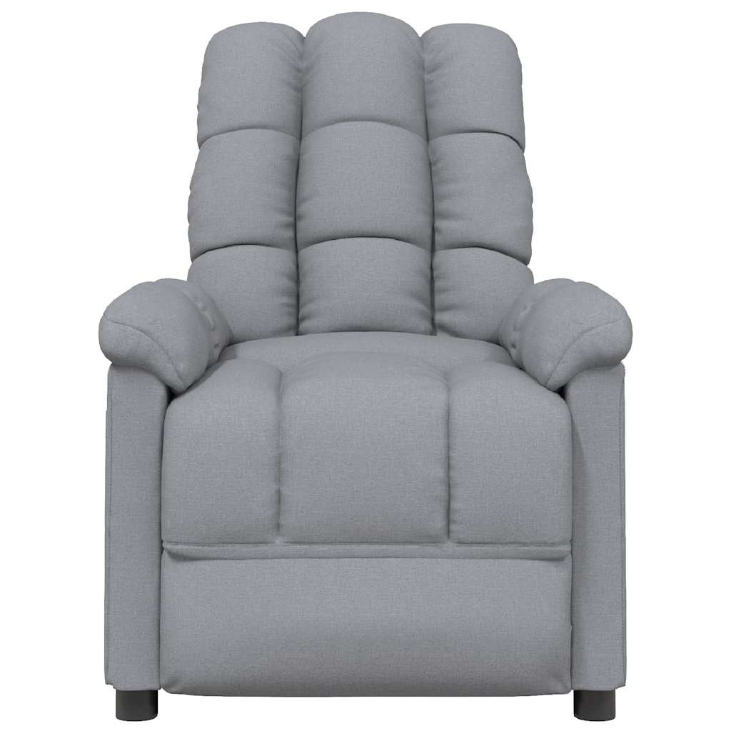 vidaXL Relaxsessel Hellgrau Stoff