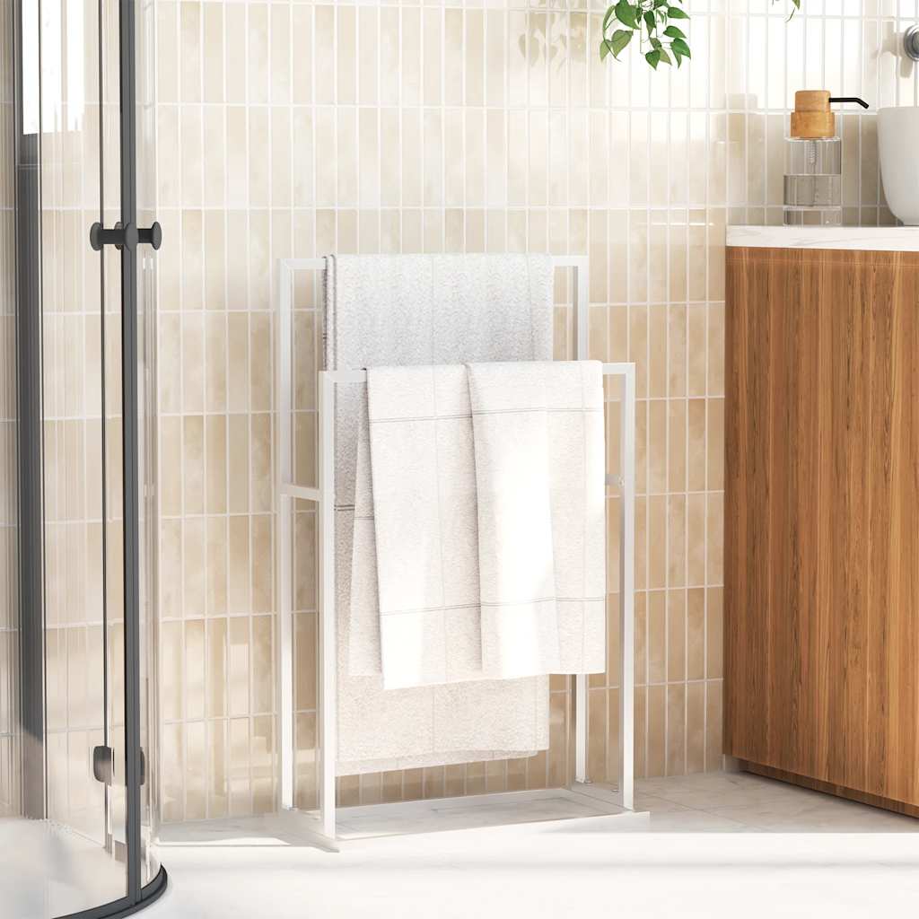 vidaXL Handtuchhalter Freistehend Schwarz 48x24x78,5 cm Eisen