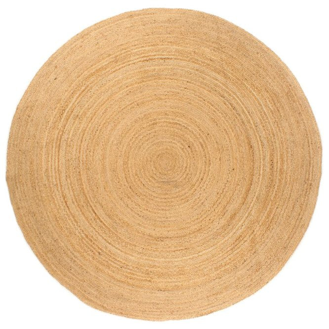 vidaXL Teppich Jute Geflochten 90 cm Rund
