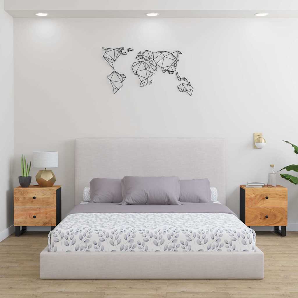 vidaXL Nachttisch 40x33x46 cm Massivholz Mango