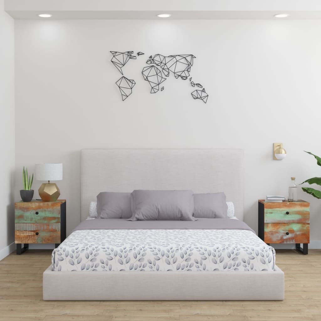 vidaXL Nachttisch 40x33x46 cm Massivholz Mango