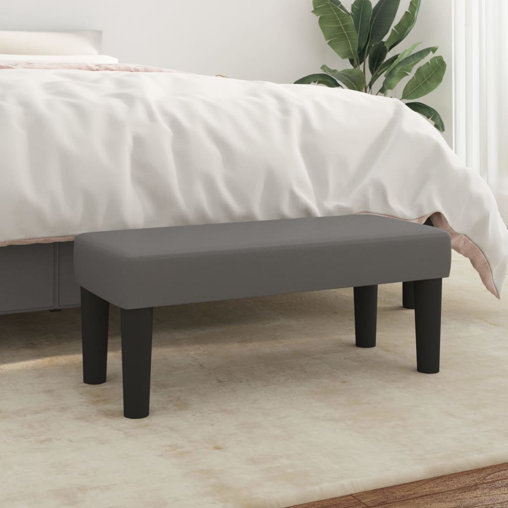 vidaXL Sitzbank Schwarz 70x30x30 cm Kunstleder