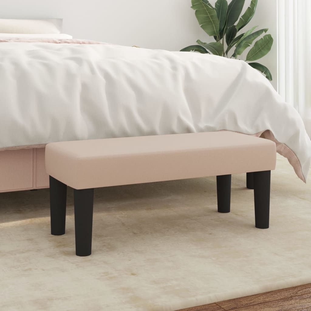 vidaXL Sitzbank Schwarz 70x30x30 cm Kunstleder