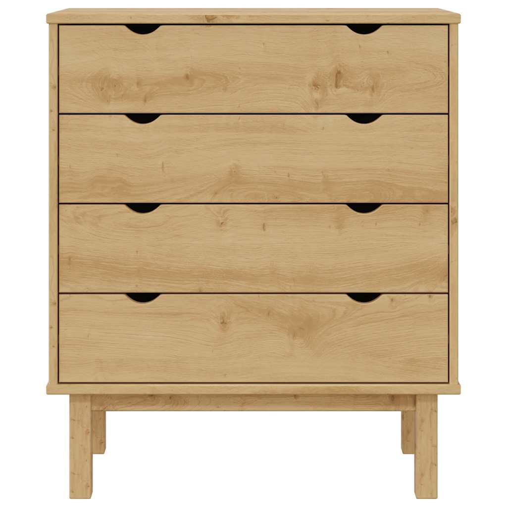 vidaXL Schubladenschrank OTTA 76,5x39,5x90 cm Massivholz