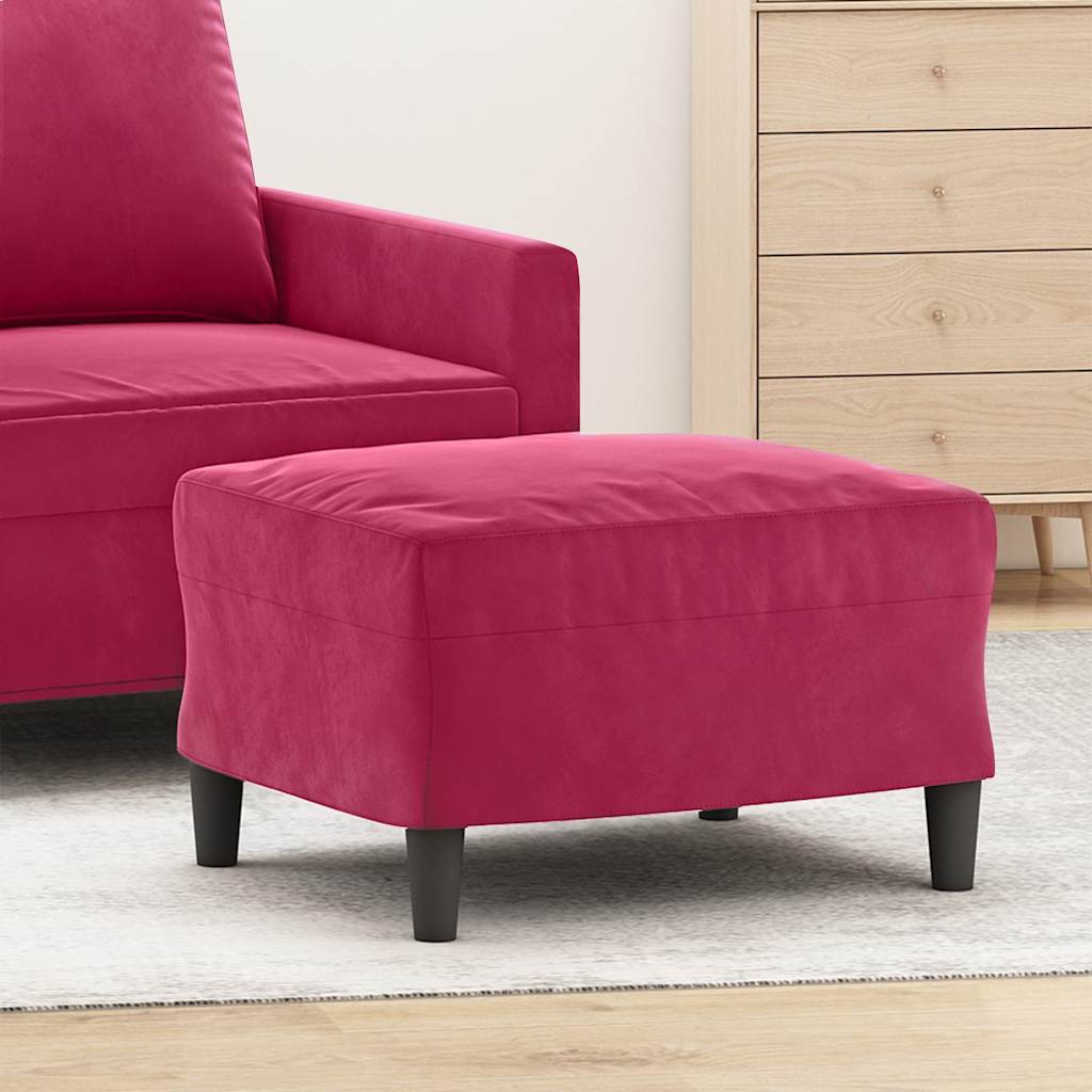 vidaXL Fußhocker Hellgrau 60x50x41 cm Samt