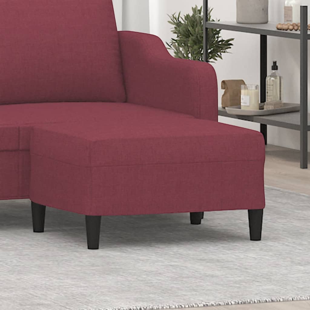 vidaXL Fußhocker Hellgrau 60x50x41 cm Stoff