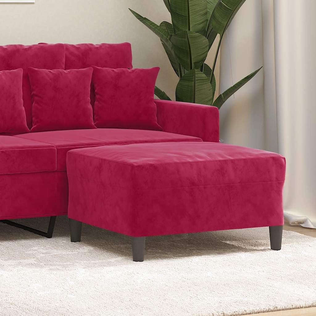 vidaXL Fußhocker Hellgrau 60x50x41 cm Samt