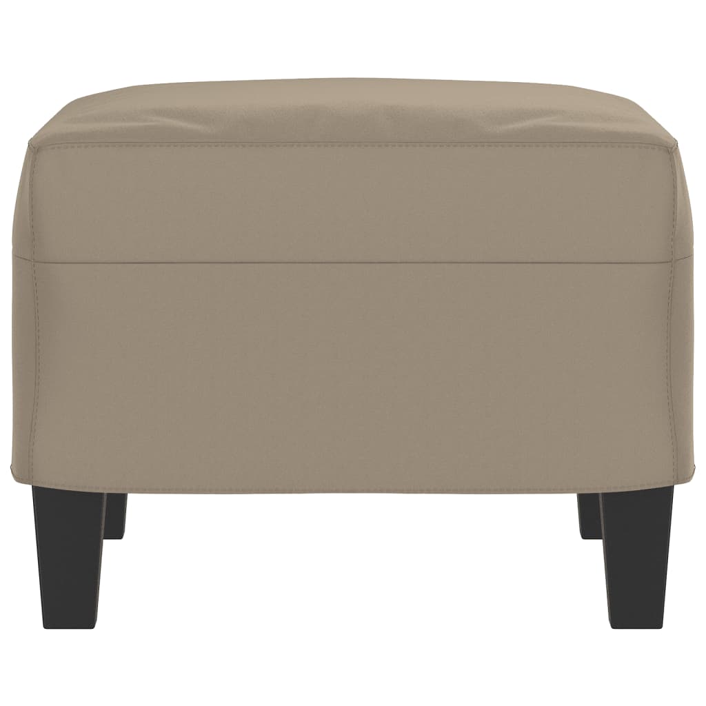 vidaXL Fußhocker Taupe 60x50x41 cm Mikrofasergewebe
