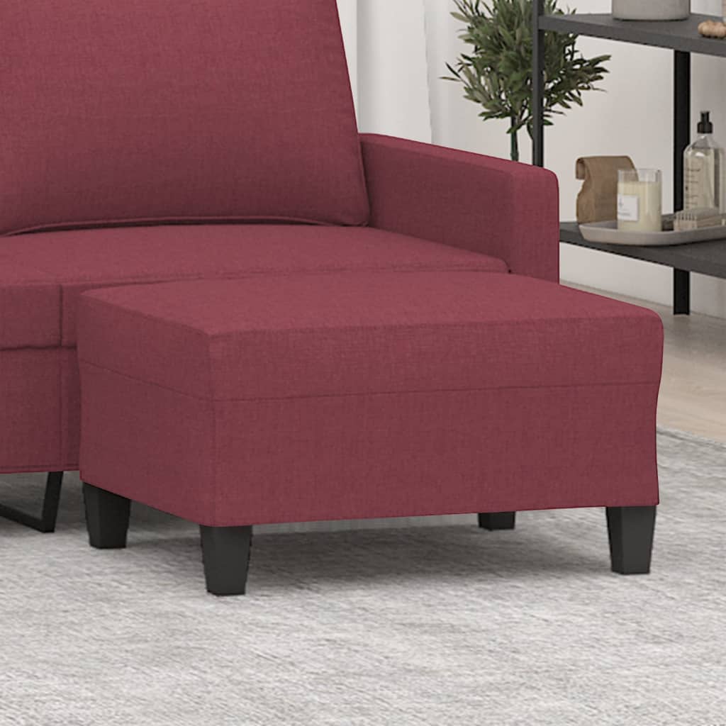 vidaXL Fußhocker Hellgrau 60x50x41 cm Stoff