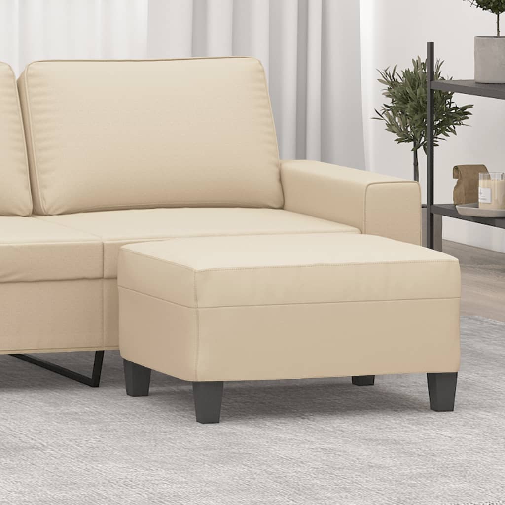 vidaXL Fußhocker Taupe 60x50x41 cm Mikrofasergewebe