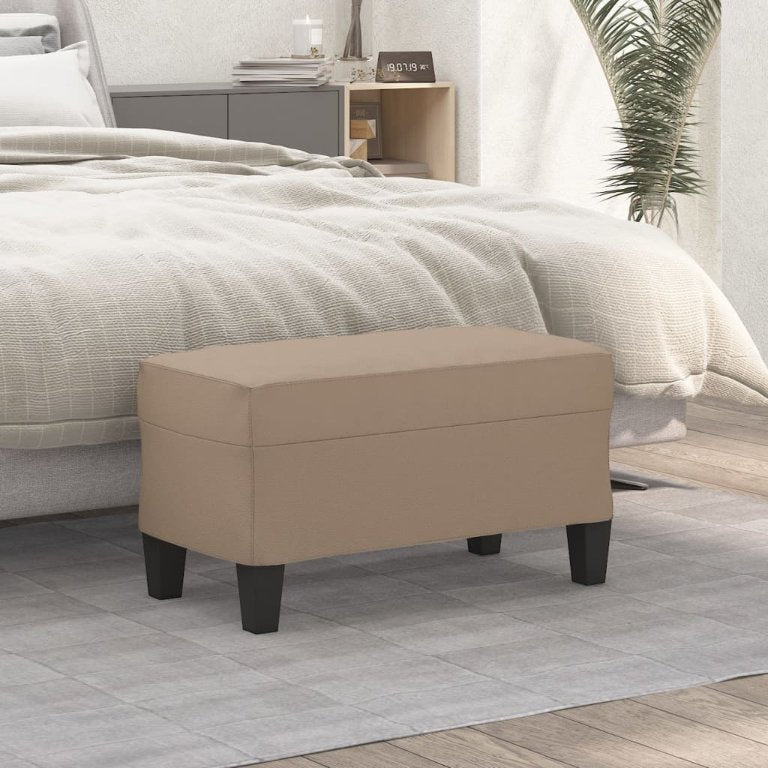 vidaXL Sitzbank Schwarz 70x35x41 cm Kunstleder