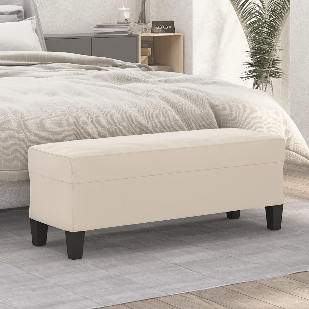 vidaXL Sitzbank Taupe 70x35x41 cm Mikrofasergewebe