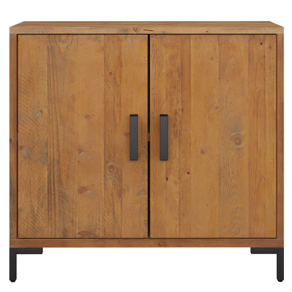 vidaXL Sideboard Braun 75x35x70 cm Massivholz Kiefer