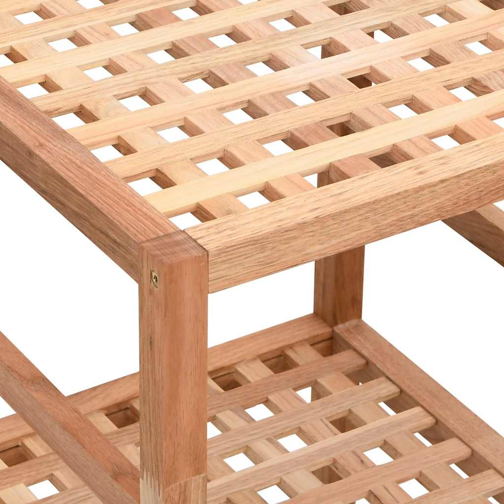 vidaXL Badregal 35,5x35,5x79 cm Massivholz Nussbaum