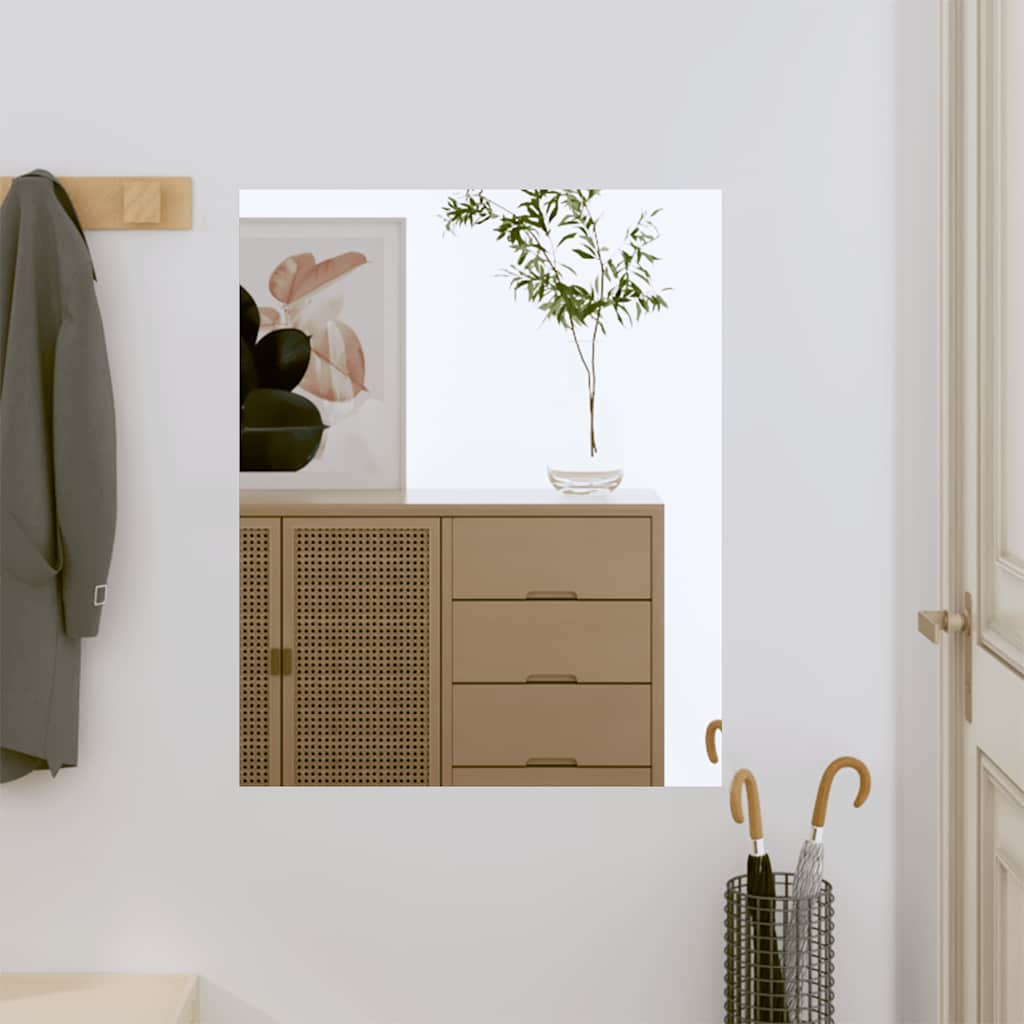 vidaXL Wandspiegel 40 x 40 cm Quadratisch Glas