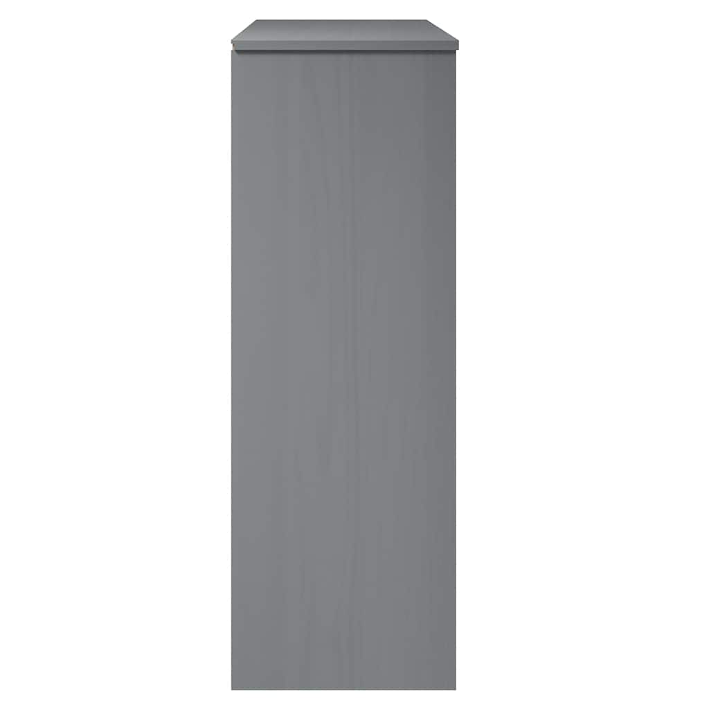 vidaXL Highboard-Oberteil MOLDE Grau 90x35x100 cm Massivholz Kiefer