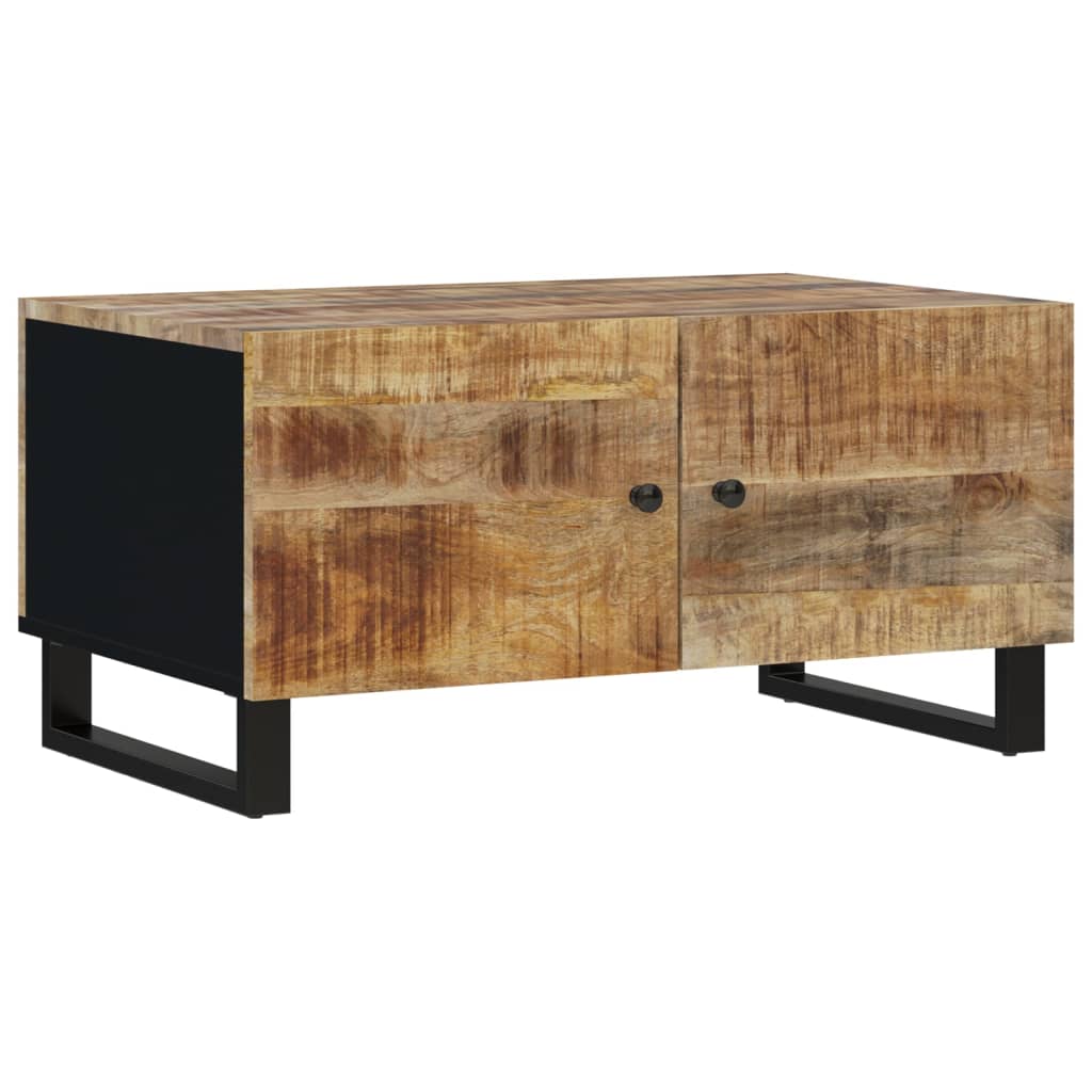 vidaXL Couchtisch 80x50x40 cm Massivholz Mango & Holzwerkstoff