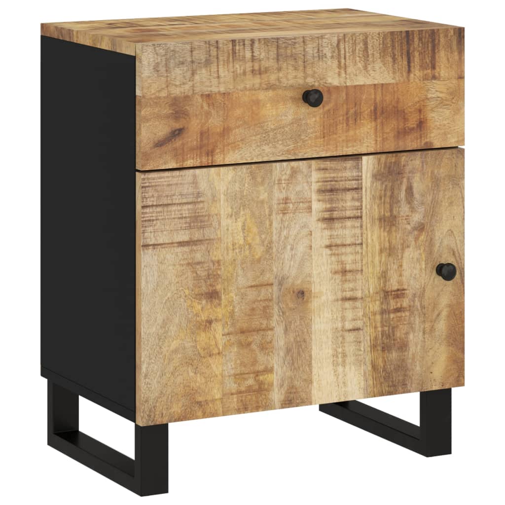 vidaXL Nachttisch 50x33x60 cm Massivholz Mango & Holzwerkstoff