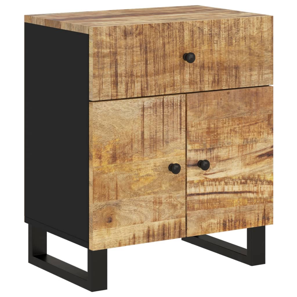 vidaXL Nachttisch 50x33x60 cm Massivholz Mango & Holzwerkstoff