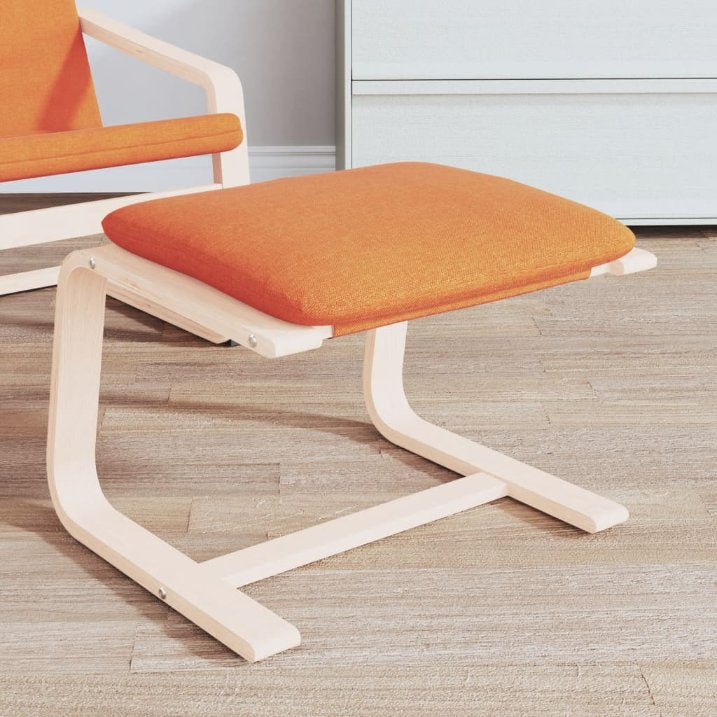 vidaXL Fußhocker Creme 51x41x40 cm Stoff