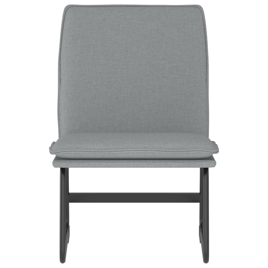 vidaXL Loungesessel Hellgrau 52x75x76 cm Stoff