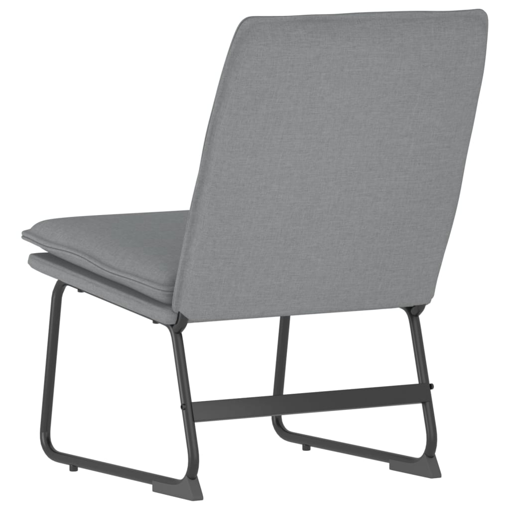 vidaXL Loungesessel Hellgrau 52x75x76 cm Stoff